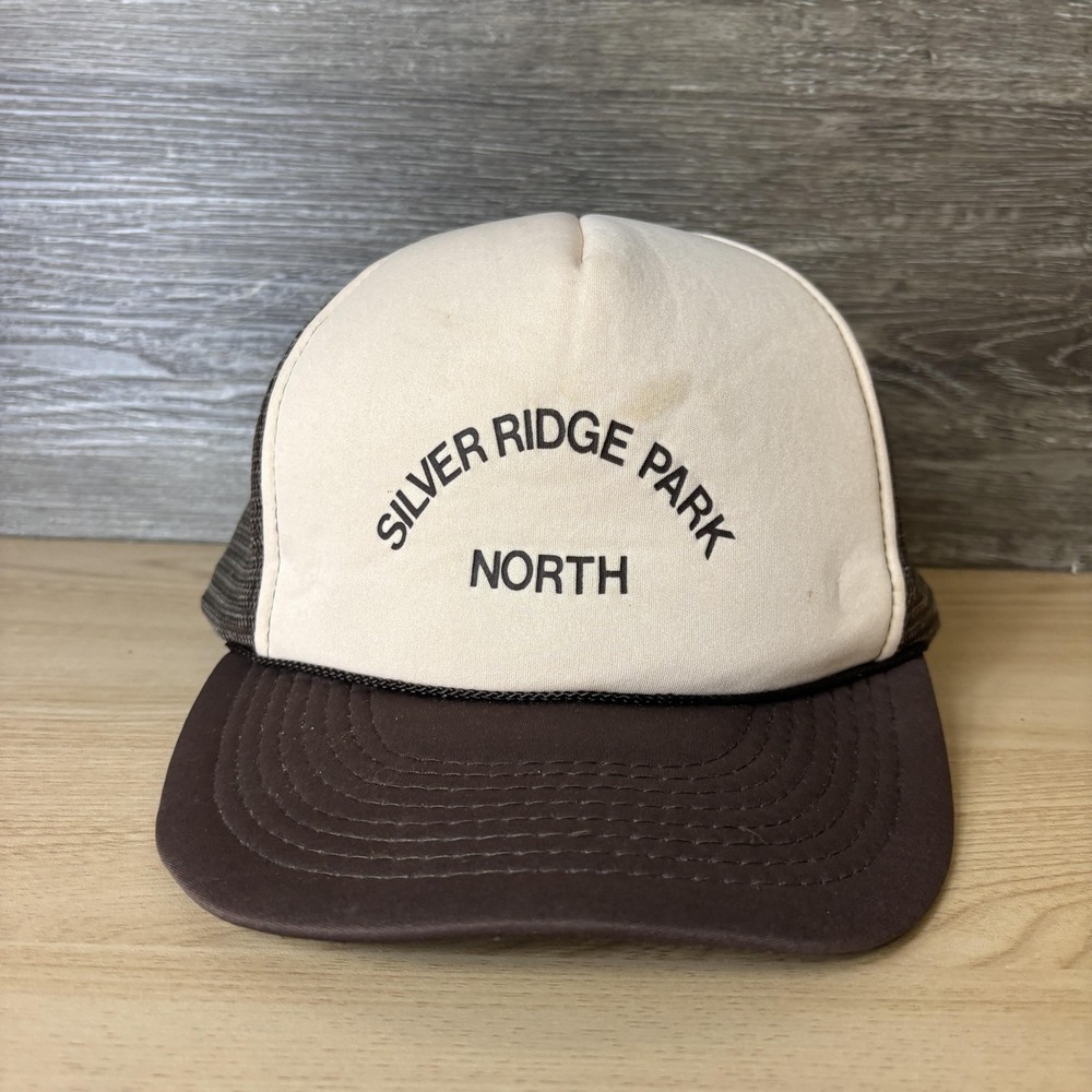 Silver Ridge Park North Hat Cap Snap Back Brown White Mesh Trucker Mens One Size